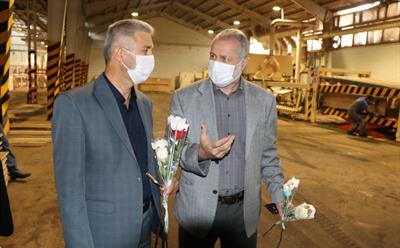 بازدید مدیرکل تعاون کار و رفاه اجتماعی مازندران از شرکت نکاچوب 
